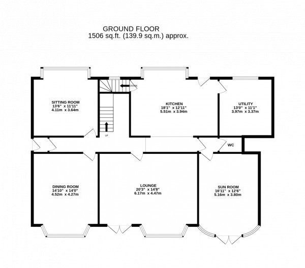 Floorplan for Chapel Street, Epworth, North Linconlshire