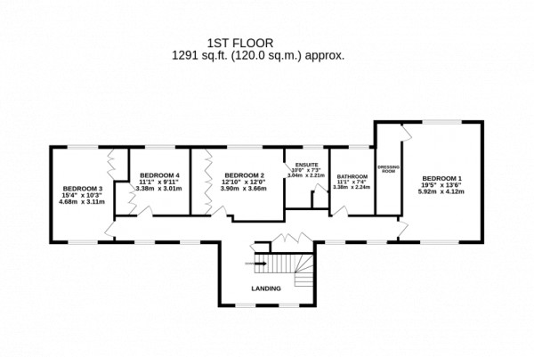 Floorplan for Walesby, Market Rasen, Lincolnshire
