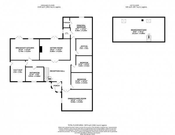 Floorplan for North Kelsey, Market Rasen, Lincolnshire