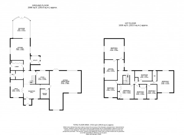 Floorplan for Ashby Cum Fenby, Grimsby, N E Lincolnshire
