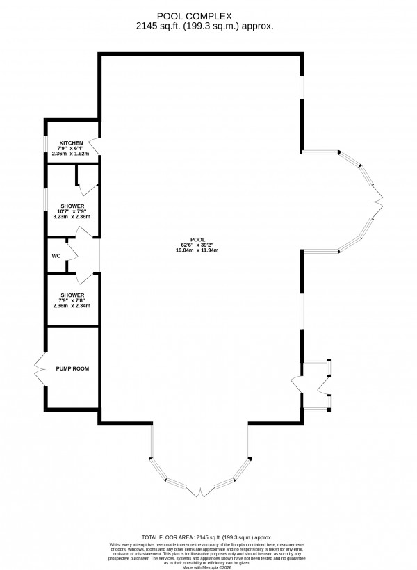 Floorplan for Ashby Cum Fenby, Grimsby, N E Lincolnshire