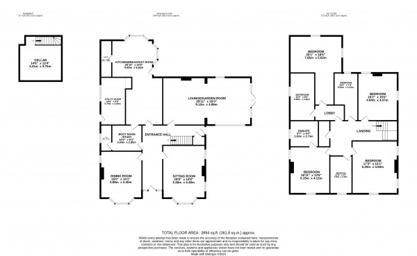 Floorplan for Market Rasen, Lincolnshire