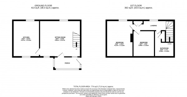 Floorplan for Market Rasen, Lincolnshire