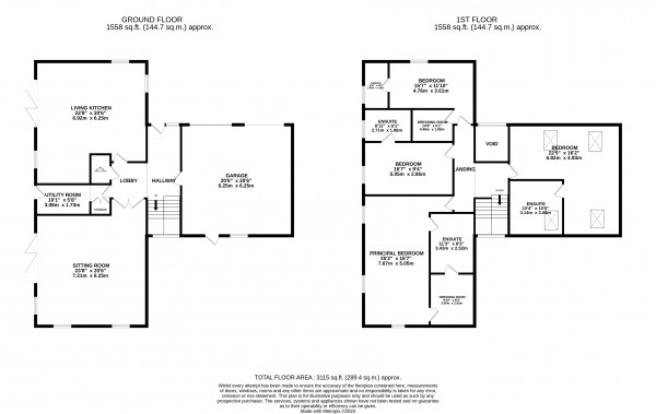 Floorplan for Glentham, Lincolnshire