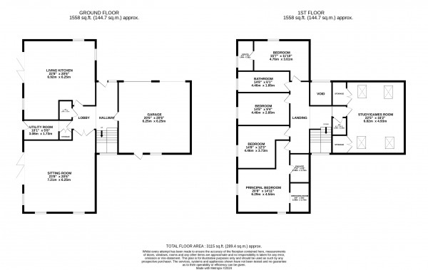 Floorplan for Glentham, Lincolnshire