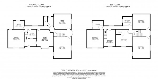 Floorplan for Market Rasen, Lincolnshire
