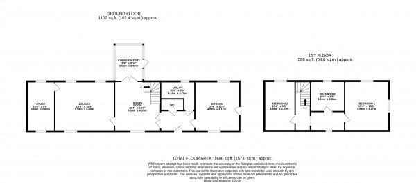 Floorplan for Market Rasen, Lincolnshire