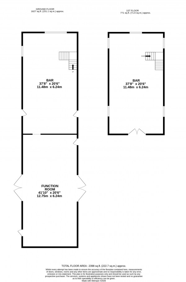 Floorplan for Market Rasen, Lincolnshire