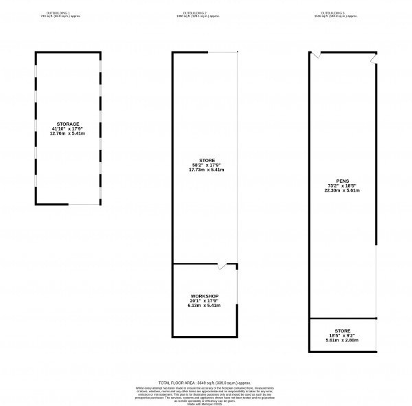 Floorplan for Balne, Goole, Yorkshire