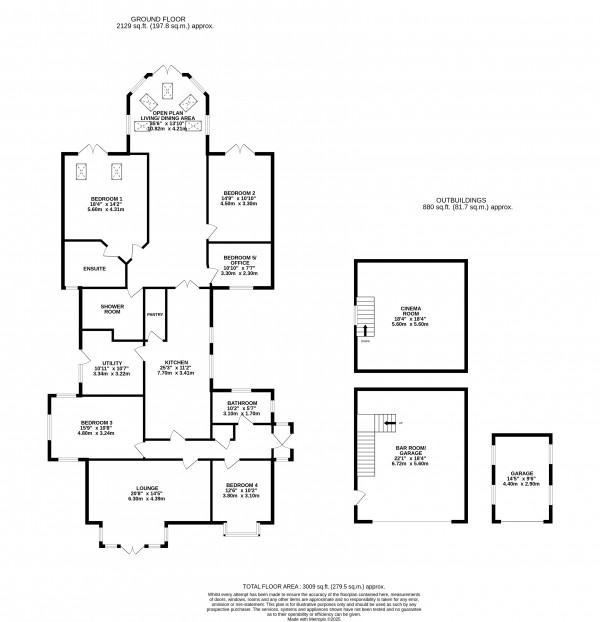 Floorplan for Crowle, Scunthorpe, North Lincolnshire