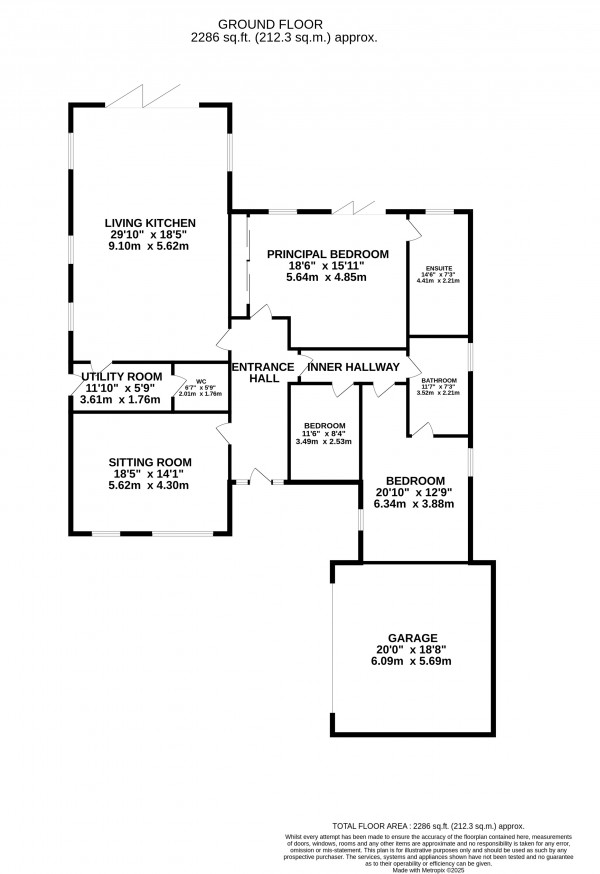 Floorplan for Glentham, Lincolnshire