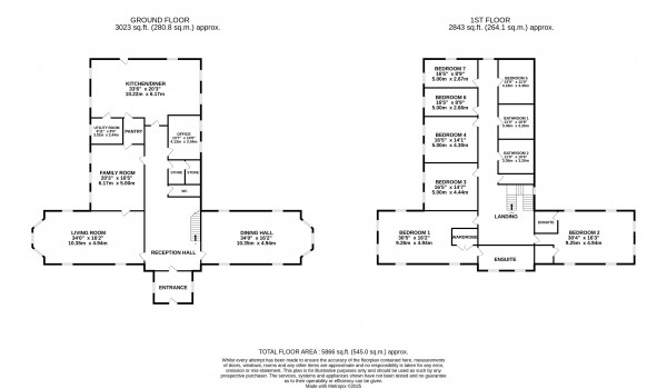 Floorplan for Beesby, Alford, Lll