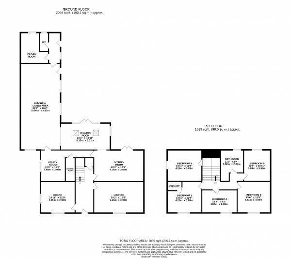 Floorplan for West Haddlesey, Selby, North Yorkshire