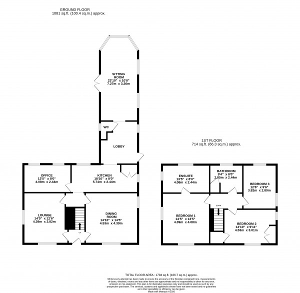 Floorplan for Winterton, North Lincolnshire