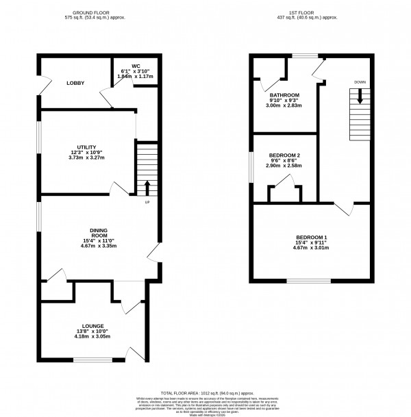 Floorplan for Winterton, North Lincolnshire