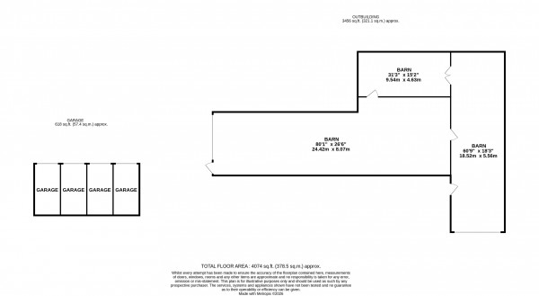 Floorplan for Thornton Le Moor, Market Rasen, Lincolnshire