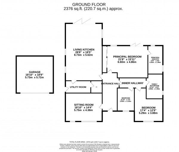 Floorplan for Glentham, Lincolnshire