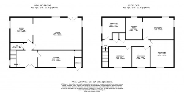Floorplan for Market Rasen, Lincolnshire