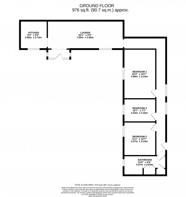 Floorplan for Market Rasen, Lincolnshire
