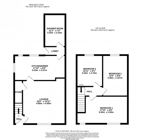 Floorplan for Gainsborough