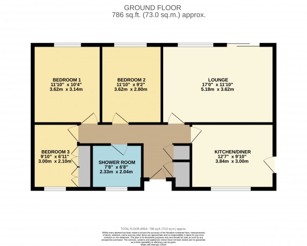 Floorplan for Misterton, Doncaster, Nottinghamshire
