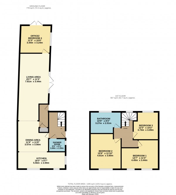 Floorplan for Scawby Brook, Brigg, North Lincolnshire