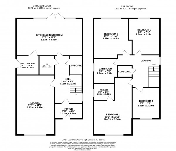 Floorplan for Gainsborough, LincolnshireJade