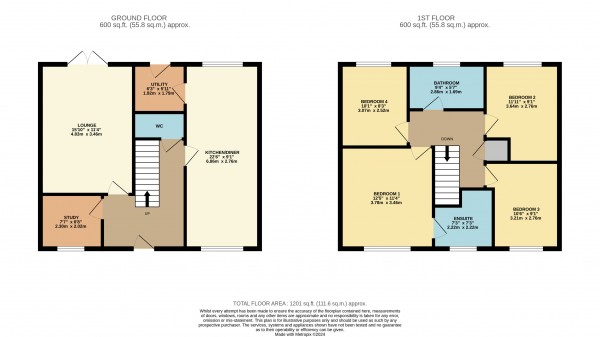 Floorplan for Gainsborough, Lincolnshire
