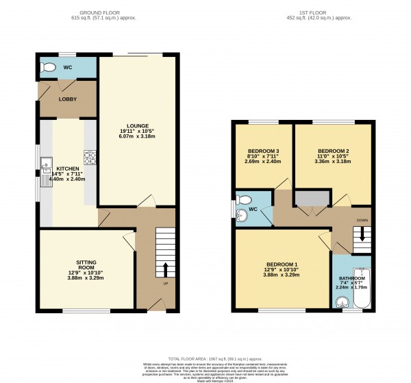 Floorplan for Misterton, Nottinghamshire