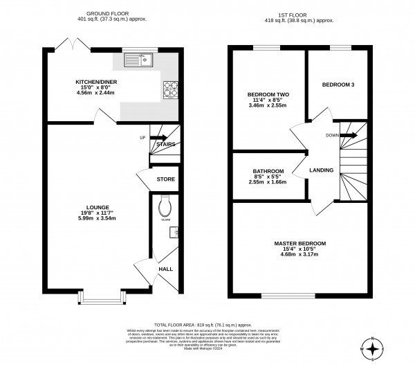 Floorplan for Gainsborough