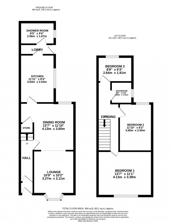 Floorplan for Gainsborough