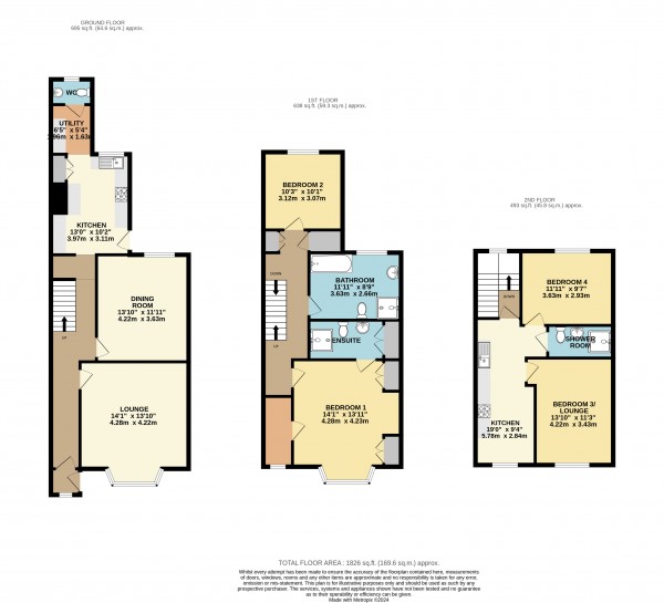 Floorplan for Gainsborough