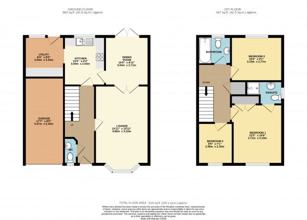 Floorplan for Gainsborough, Lincolnshire