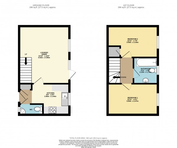 Floorplan for Gainsborough, Lincolnshire