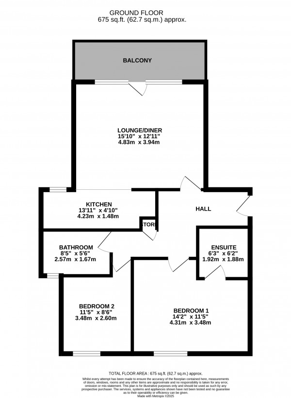 Floorplan for Bridge Street, Gainsborough, Lincolnshire