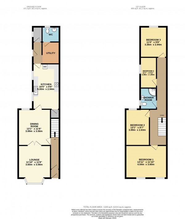 Floorplan for Gainsborough