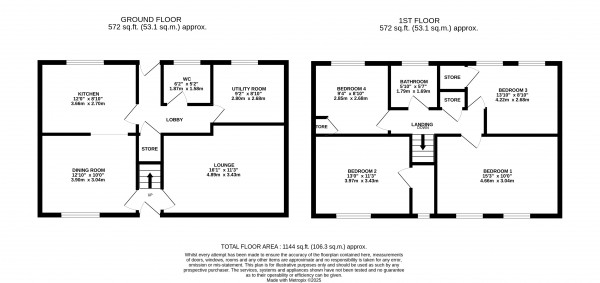 Floorplan for Hemswell Cliff, Gainsborough, Lincolnshire