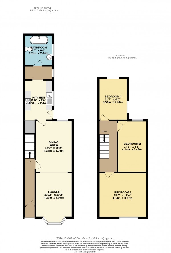 Floorplan for Gainsborough, Lincolnshire