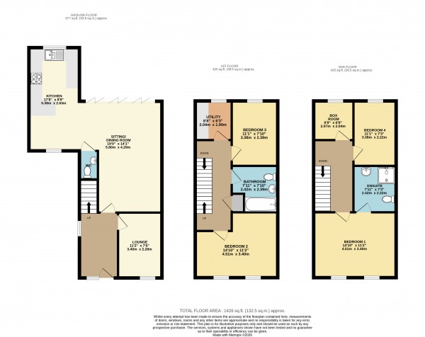 Floorplan for College Street, Grimsby, N. E Lincolnshire