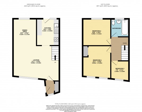 Floorplan for Lea Road, Gainsborough, Lincolnshire