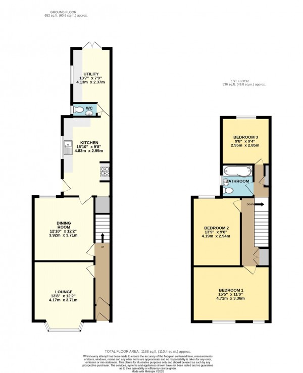 Floorplan for Gainsborough