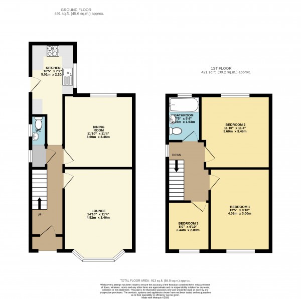 Floorplan for Gainsborough, North Lincolnshire