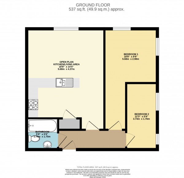 Floorplan for Gainsborough, Lincolnshire