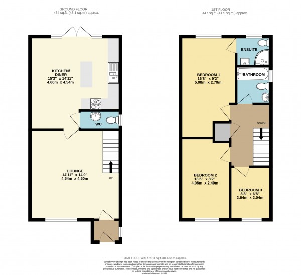 Floorplan for Gainsborough, Lincolnshire