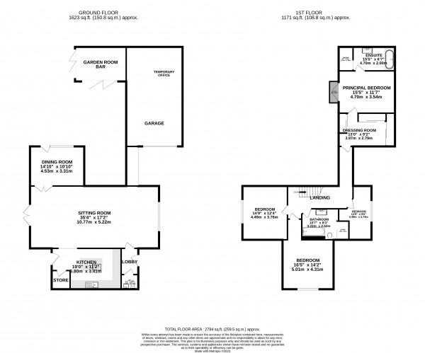 Floorplan for Ludborough, Lincolnshire
