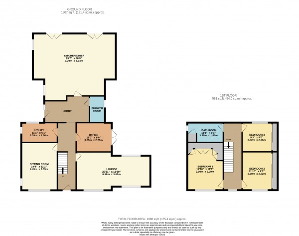 Floorplan for Keelby, Grimsby, N E Lincolnshire