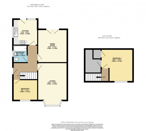 Floorplan for New Waltham, Grimsby