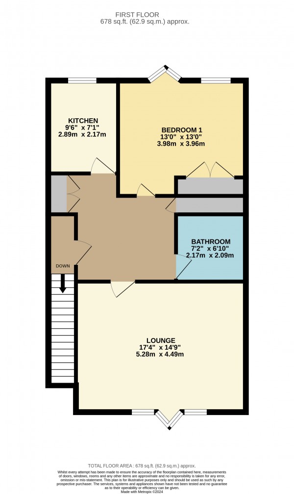 Floorplan for Scartho, Grimsby, N.E Lincolnshire