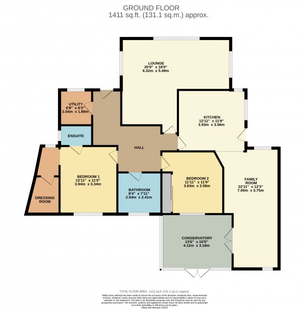 Floorplan for Cleethorpes, N.E.Lincolnshire
