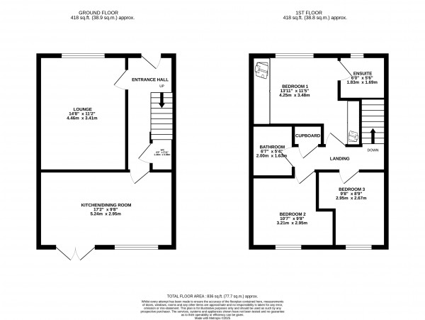 Floorplan for Great Coates, Grimsby, N E Lincs